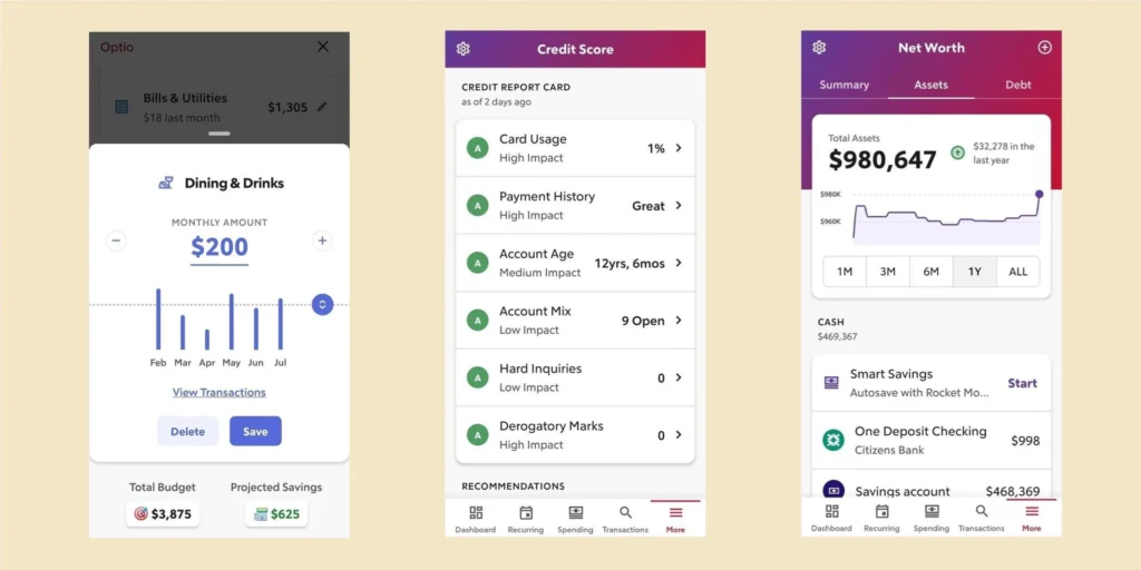 Rocket money app , best budgeting apps