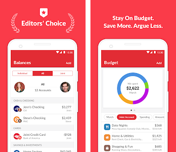 honeydue, best budget apps for couples 2025