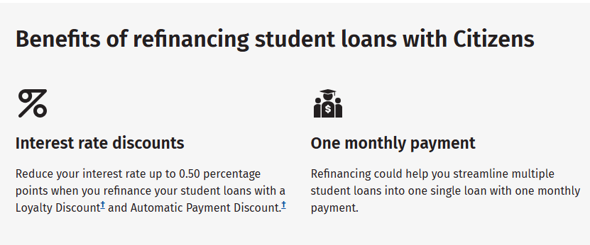 Citizens Bank, private student loans