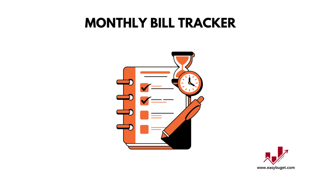 monthly bill tracker template free pdf